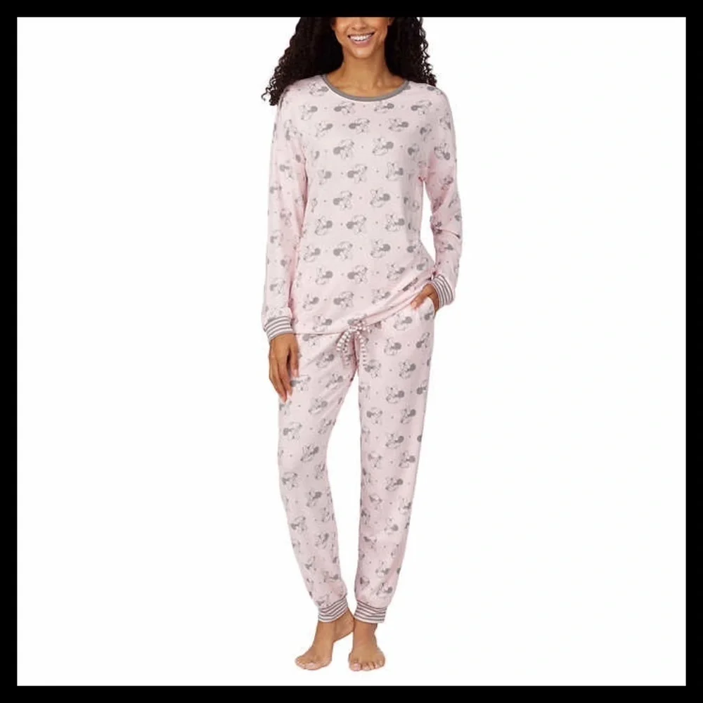 DISNEY Minnie Mouse Lounge Set Pink Pajamas - Picture 2 of 7